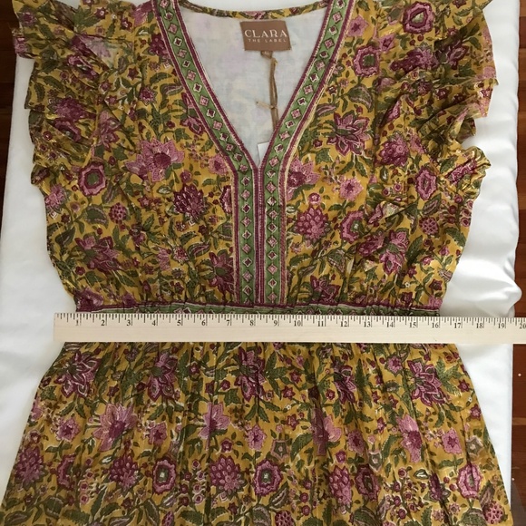 CLARA THE LABEL Kira Midi Maxi Dress Floral Willow Women’s Size X-Large XL NWT - Picture 12 of 16